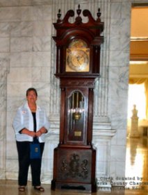 Clock donated by the Berks County Chapter to National Society
